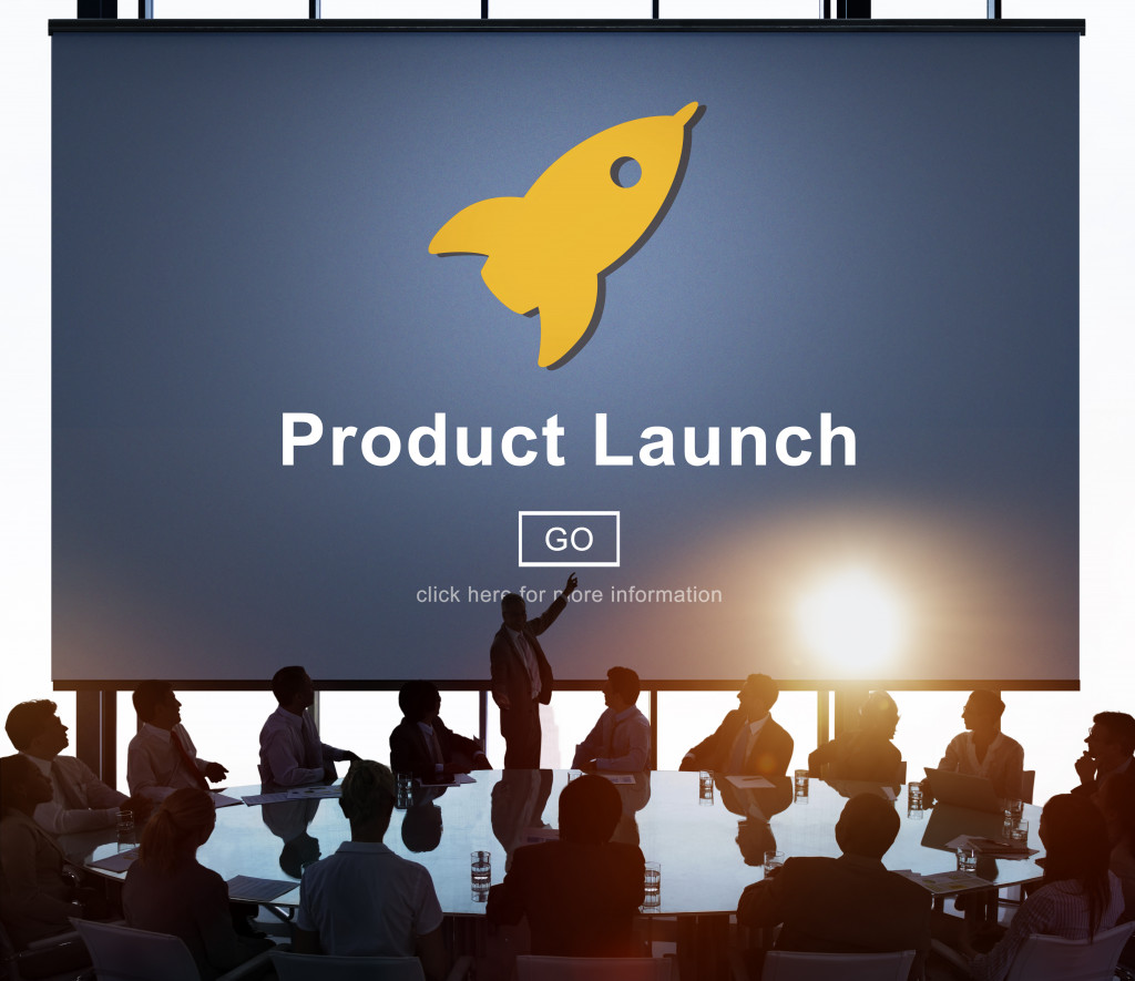 New product launch marketing photo concept