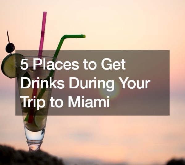 5 Places to Get Drinks During Your Trip to Miami